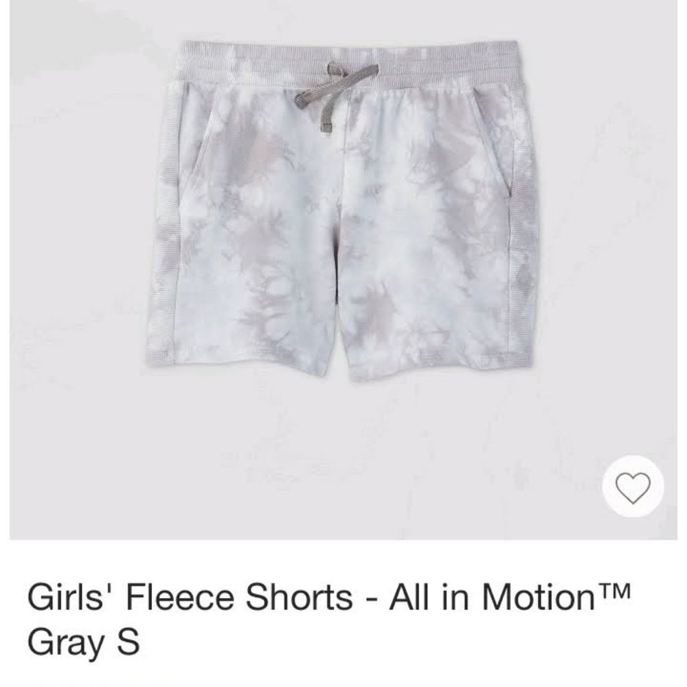 Girls' Fleece Shorts- Gray